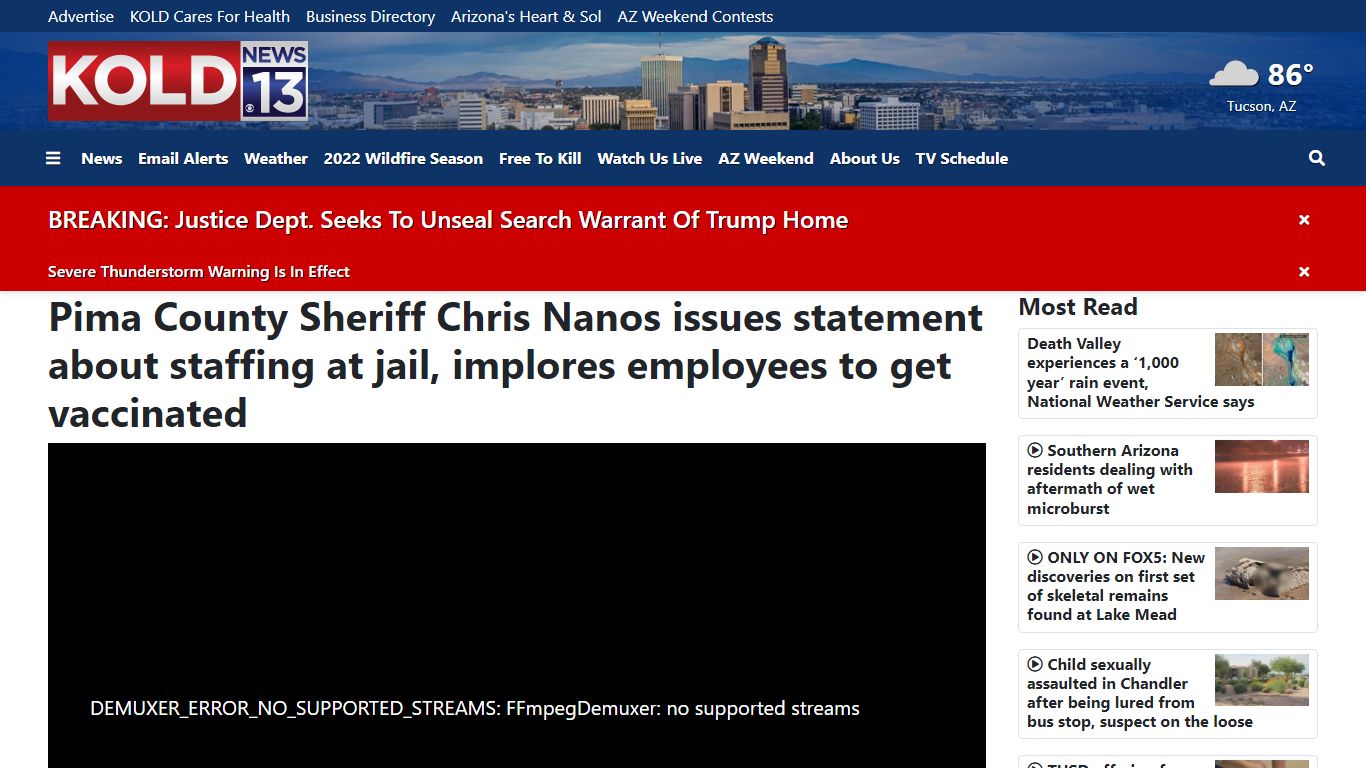 Pima County Sheriff Chris Nanos issues statement about ...